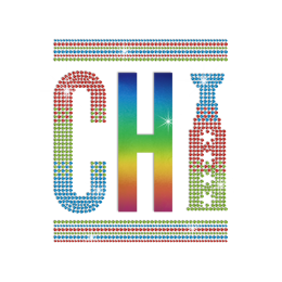 Bling Chicago Hotfix Rhinestone Holofoil Transfer for Fabric